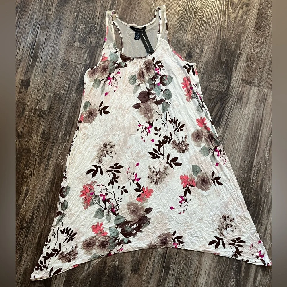 Ambrielle Nightgown Floral Print Sleep Dress NWT Cooling Design Women’s Size L - Picture 2 of 8